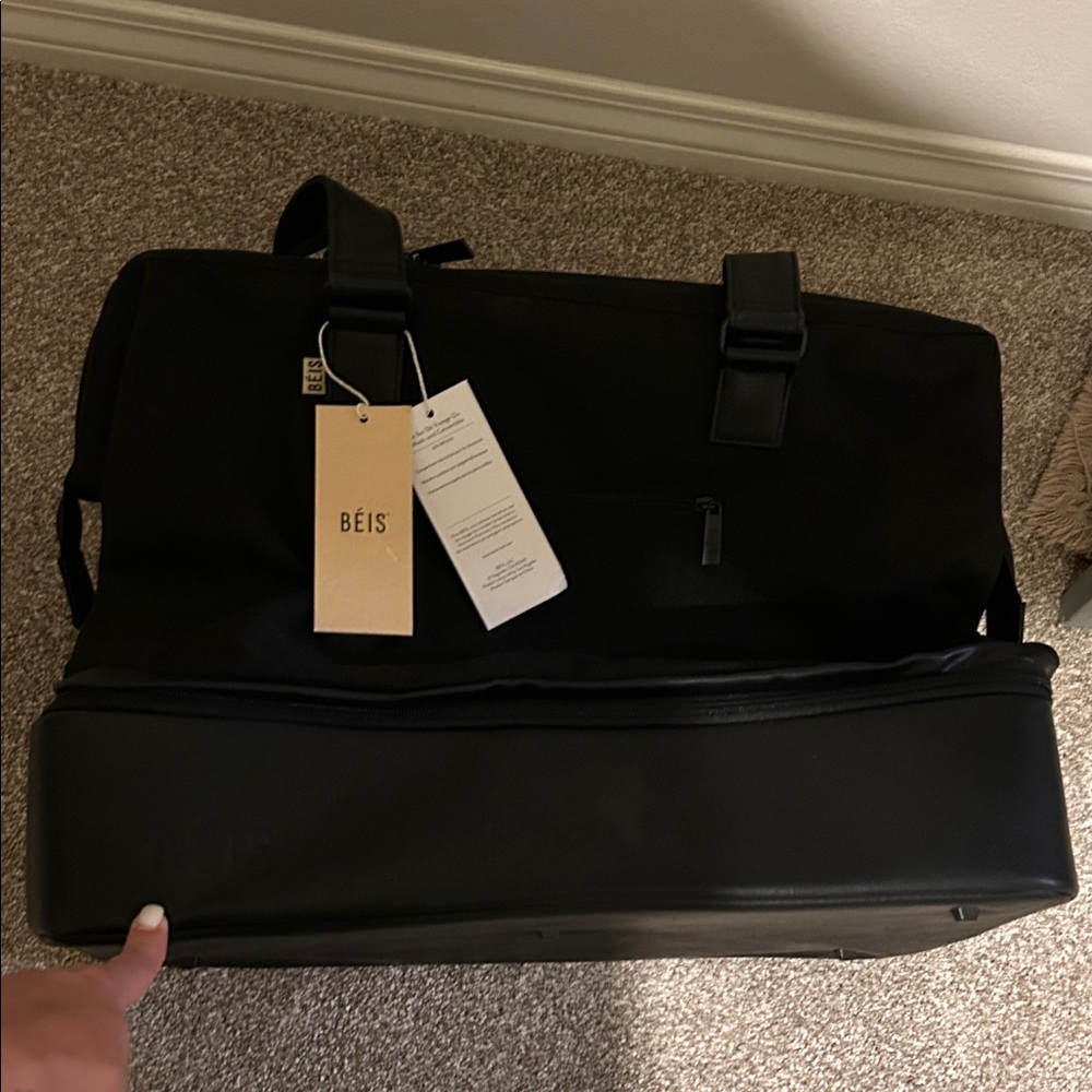 BEIS travel Black Duffel Bag